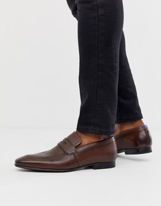 Коричневые кожаные пенни-лоферы Ted Baker Galah - Рыжий