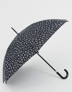 Зонт с принтом губ Lulu Guinness Kensington - Черный