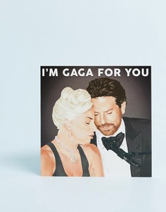 Открытка с принтом Im gaga for you от WACTT - Мульти