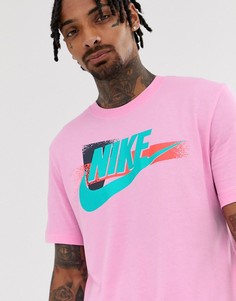 Розовая футболка с логотипом Nike - Розовый
