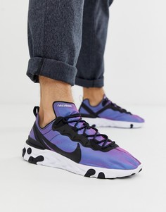Фиолетовые кроссовки Nike - React element 55 - Черный