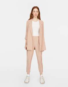 Брюки tailoring облегающего кроя в полоску Stradivarius