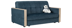 Диван тканевый прямой Валенсия Olympia синий (Велюр) Home Me