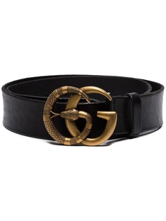 Gucci ремень с пряжкой Double G в виде змеи