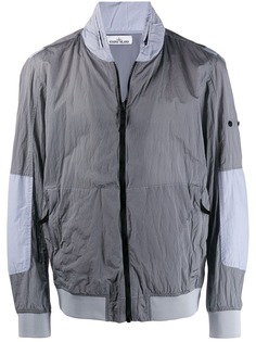 Stone Island куртка-бомбер с нашивкой-логотипом