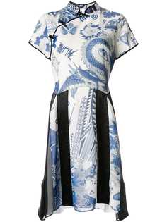 Koché Tattoo print dress