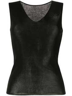 Des Prés knitted v-neck top