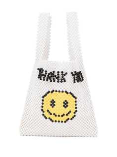 Ground Zero smiley face tote bag