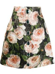 Dolce & Gabbana юбка с цветочным принтом