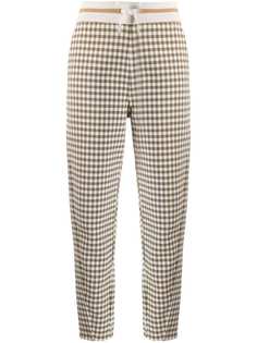 Bally checked slim-fit trousers