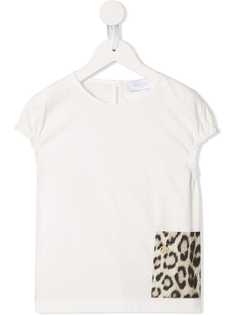 Roberto Cavalli Junior футболка с леопардовым принтом