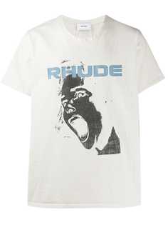 Rhude face print T-shirt