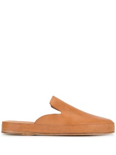 Feit leather slippers