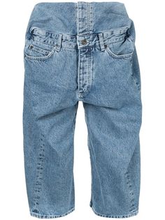 Y/Project pop-up denim shorts