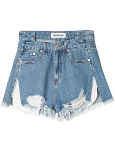 Ground Zero frayed denim shorts