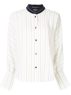 Comme Moi stand-up collar shirt