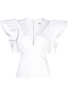 Silvia Tcherassi структурированная блузка со оборками