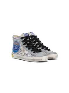 Golden Goose Kids glitter hi-top sneakers