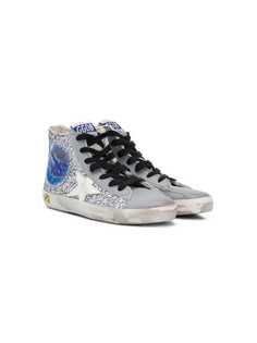 Golden Goose Kids glitter hi-top sneakers