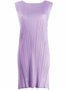 Pleats Please By Issey Miyake micro-pleated tank top