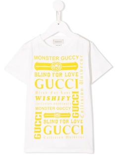 Gucci Kids футболка с логотипом