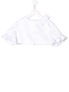 Miss Blumarine укороченный жакет с оборками