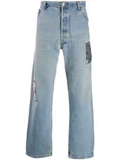 Children Of The Discordance patch detail straight jeans