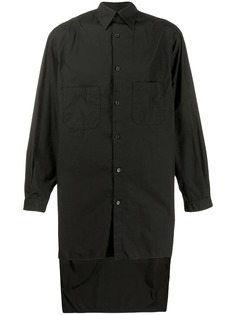 Yohji Yamamoto рубашка оверсайз асимметричного кроя