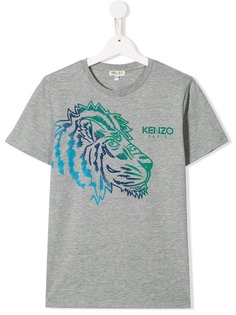 Kenzo Kids футболка с принтом льва