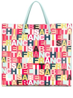 Elisabetta Franchi сумка-тоут со сплошным принтом логотипа