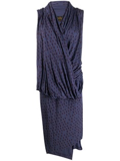 Vivienne Westwood Vintage трикотажное платье с запахом