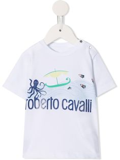 Roberto Cavalli Junior футболка с логотипом