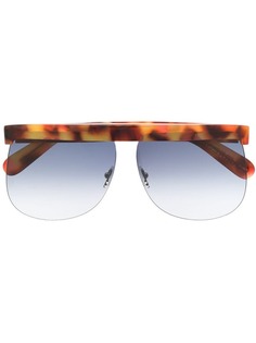 Courrèges солнцезащитные очки-авиаторы Havana