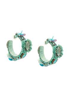 Ranjana Khan embellished hoop earrings