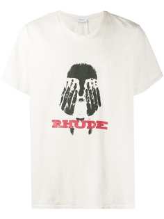 Rhude футболка Hands On The Face