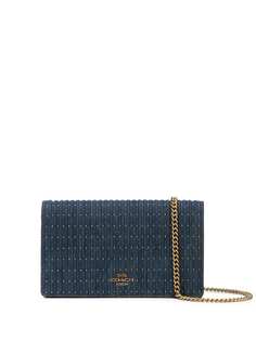 Coach джинсовая мини-сумка с цепочкой
