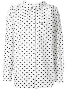 pushBUTTON polka dot printed shirt