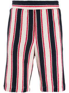 Tagliatore striped knitted shorts