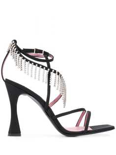 Les Petits Joueurs rhinestone fringe sandals