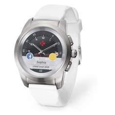 Смарт-часы MYKRONOZ ZeTime Original Petite, 42.9мм, 1.05&quot;, серебристый / белый [brushed silver/ white]