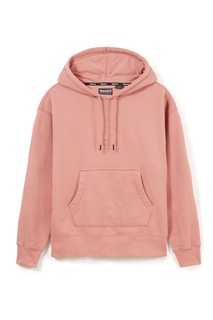 Розовое худи с логотипом Timberland
