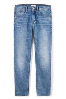 Голубые джинсы с потертостями Timberland