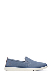Синие текстильные слипоны Timberland