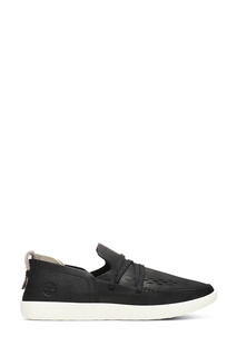 Черные слипоны со шнурком Timberland