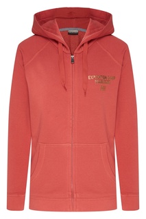 Бордовое худи на молнии Napapijri