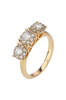 Золотое кольцо с бриллиантами Кремлевские Мастера