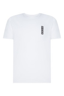 Белая футболка с контрастным логотипом Hugo Boss