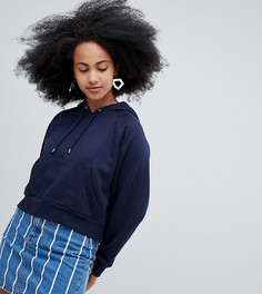 Худи укороченного фасона Monki - Темно-синий