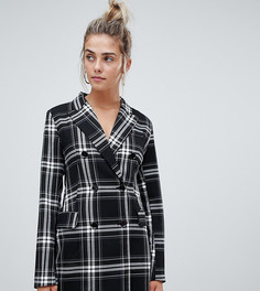 Платье-блейзер с принтом в клетку Bershka - Мульти