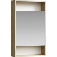 Зеркальный шкаф Aqwella Сити 50х80 дуб балтийский (SIT0405DB)